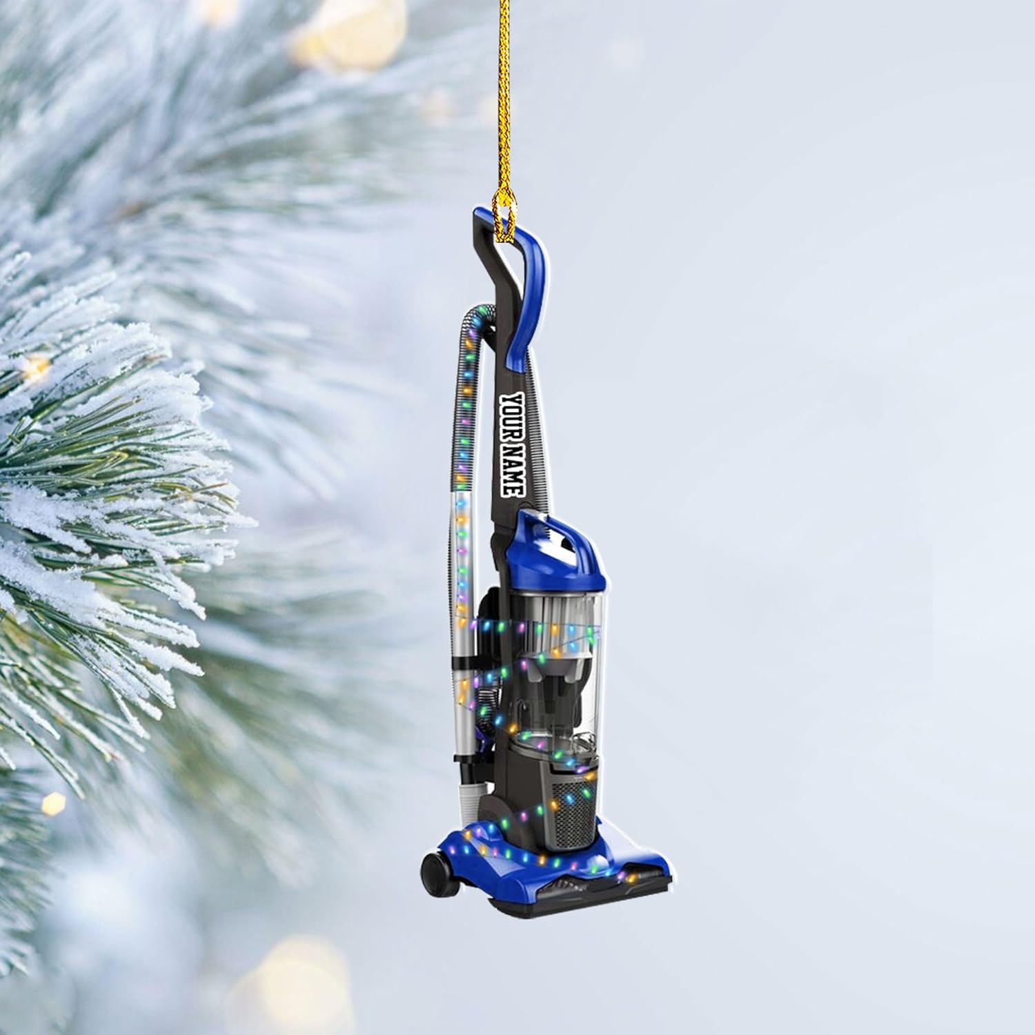 Royal Fight Custom Vacuum Cleaner Christmas Ornament Automated Pool Cleaner Ornament Robot Cleaner Ornament Xmas Gift for Housewife Housekeeper Robotics Cleaner Ornament (VC13)