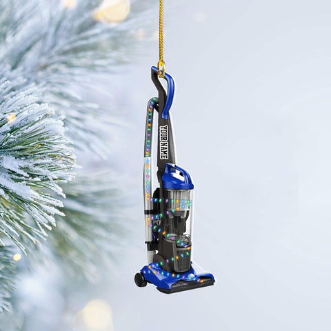 Royal Fight Custom Vacuum Cleaner Christmas Ornament Automated Pool Cleaner Ornament Robot Cleaner Ornament Xmas Gift for Housewife Housekeeper Robotics Cleaner Ornament (VC13)