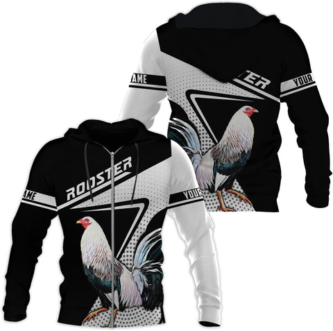 Mostefy Personalized Name Rooster Hoodie 3D, Gallos De Pelea, Chicken Sweatshirt, Chicken Hoodie for Men and Women S-5XL