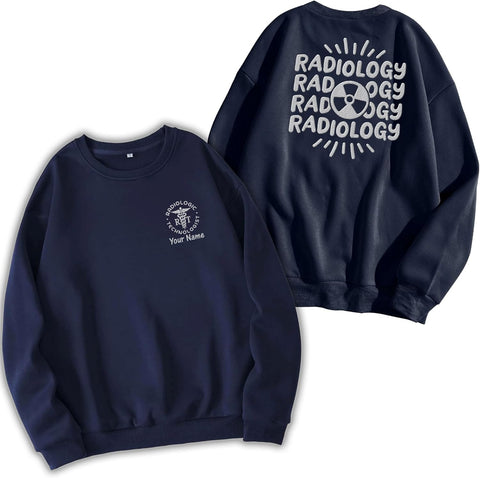 Leeprints Radiology Technician Sweatshirt, Personalized Xray Tech Shirt, Radiologic Technologist Gift, X-Ray Rad Tech Sweater