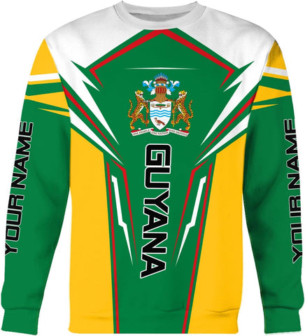 Personalized Name Guyana Shirts for Men and Women,Guyana Flag Funny Patriotic T-Shirt, Guyanese Pride Flag Shirt