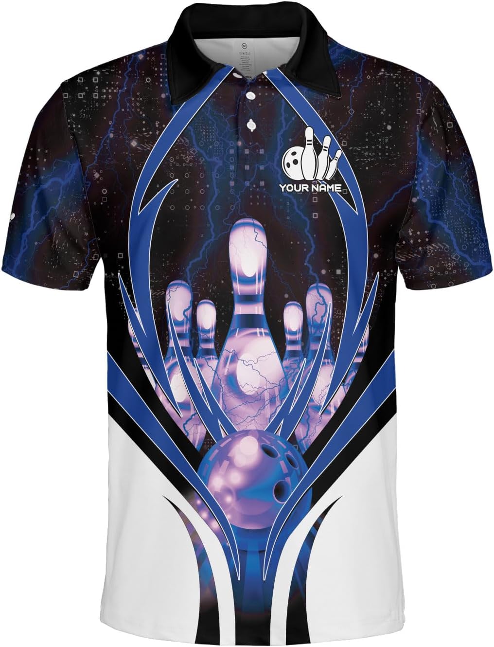 Custom Bowling Polo Shirt Personalized 3D Team Name Bowling Shirts for Men Women Jersey Unisex Bowler Short Sleeve Gift Tee