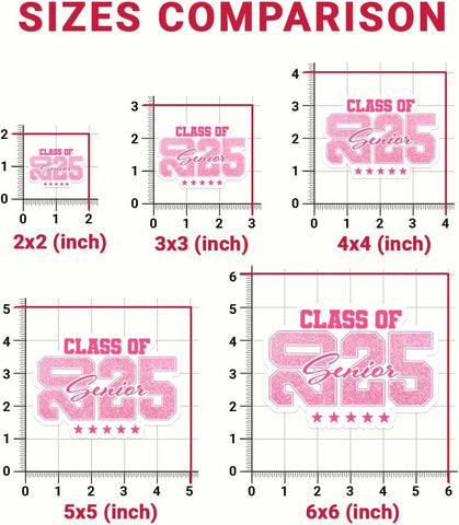 (3Pcs) Senior 2025 Stickers, Class Of 2025 Vinyl Sticker, Glitter Pink Senior Sticker, Graduation Bumper Sticker Decal, 2025 Senior Sticker - Sticker For Laptop Water Bottle Phone Car Window Helmet 3"