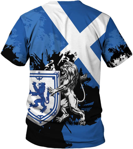 Personalized Scotland Shirt, Scottish Lion Rampart Shirts, Scotland Shirt Retro Graphic, Scots Shirt, Scotland Coat of Arms
