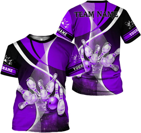 Rivelus Personalized Name Bowling Shirts for Men and Women 3D, Bowling Shirts for Team Bowling, Bowling Shirts Gift
