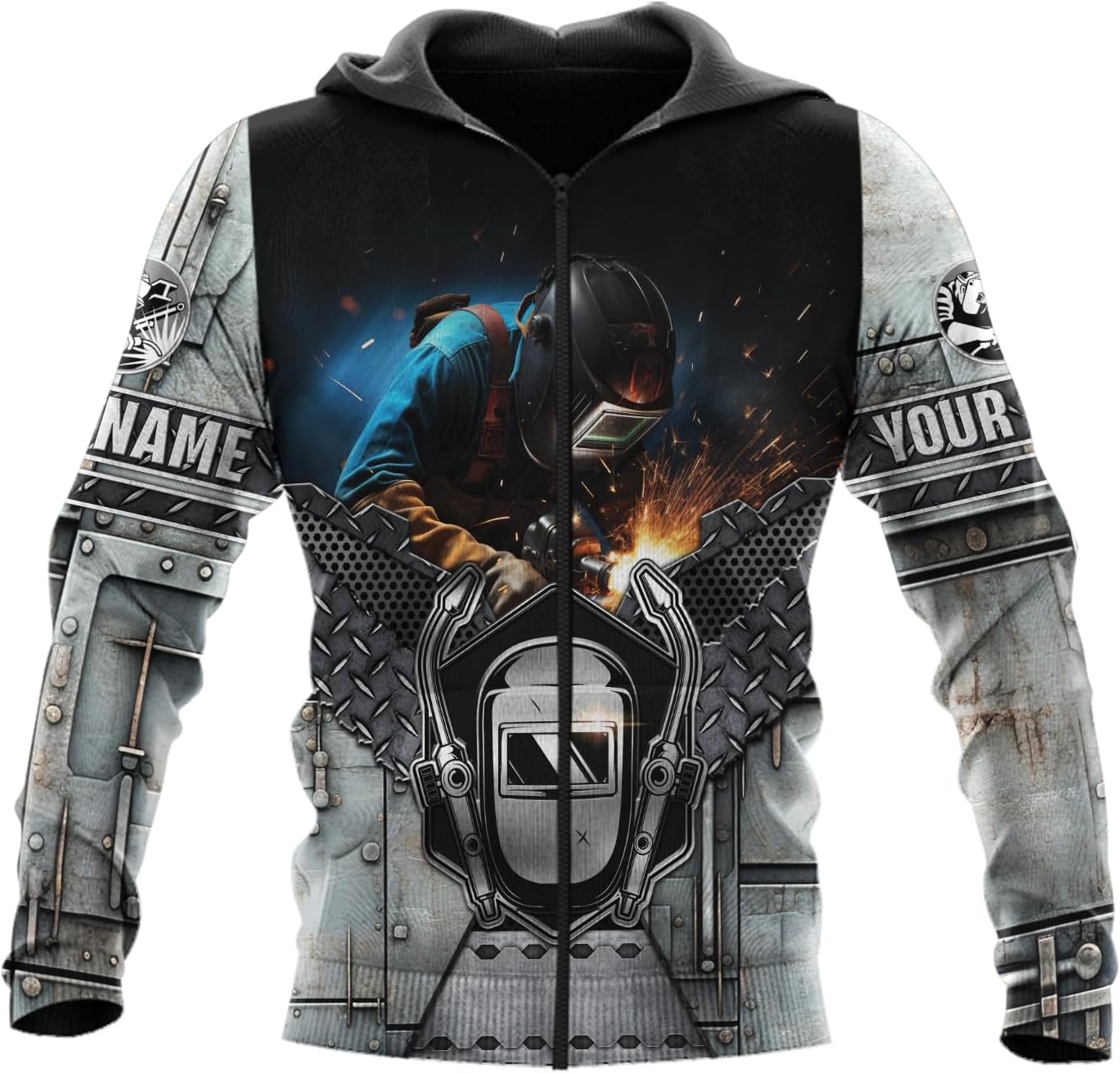 MAPrints Personalized Welder Hoodies, Welder 3D Hoodie Welding Shirt Hoodie, Tshirt, Zip Hoodie, Sweatshirt For Men Women