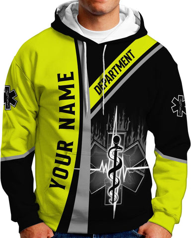 Custom EMS EMT Shirts Men Women, Personalized Paramedic Uniform Emergency Medical Technician Apparel, EMS Week Gifts