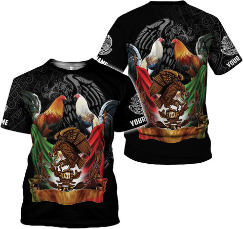 AOVL Personalized Rooster shirts 3D Rooster Mexican Shirts for Men Rooster Mexico Shirt Rooster Shirt for Men Women S-5XL
