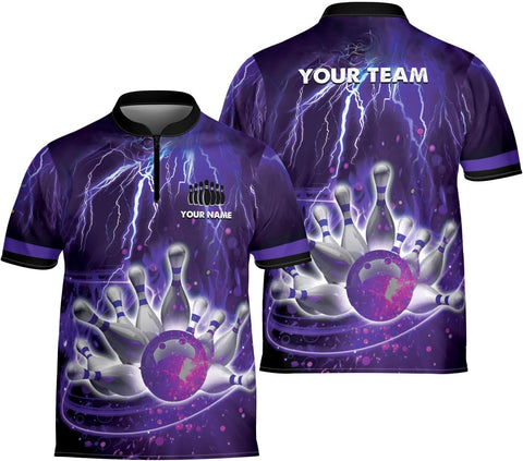 Ligthuy Personalized Bowling Jersey 3D, Bowling Shirts for Team, Bowling Shirt Unisex for Men Women, Bowling Shirts for Men