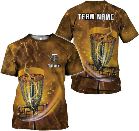 Personalized Disc Golf T-Shirt 3D All Over Printing S-5XL, Disc Golf Shirts for Men, Mens Disc Golf Tee Shirt
