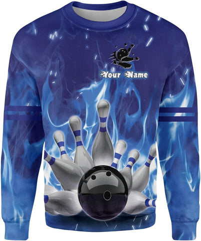 Pretyprints Personalized Bowling Shirt - Custom Bowling Gift for Women & Men
