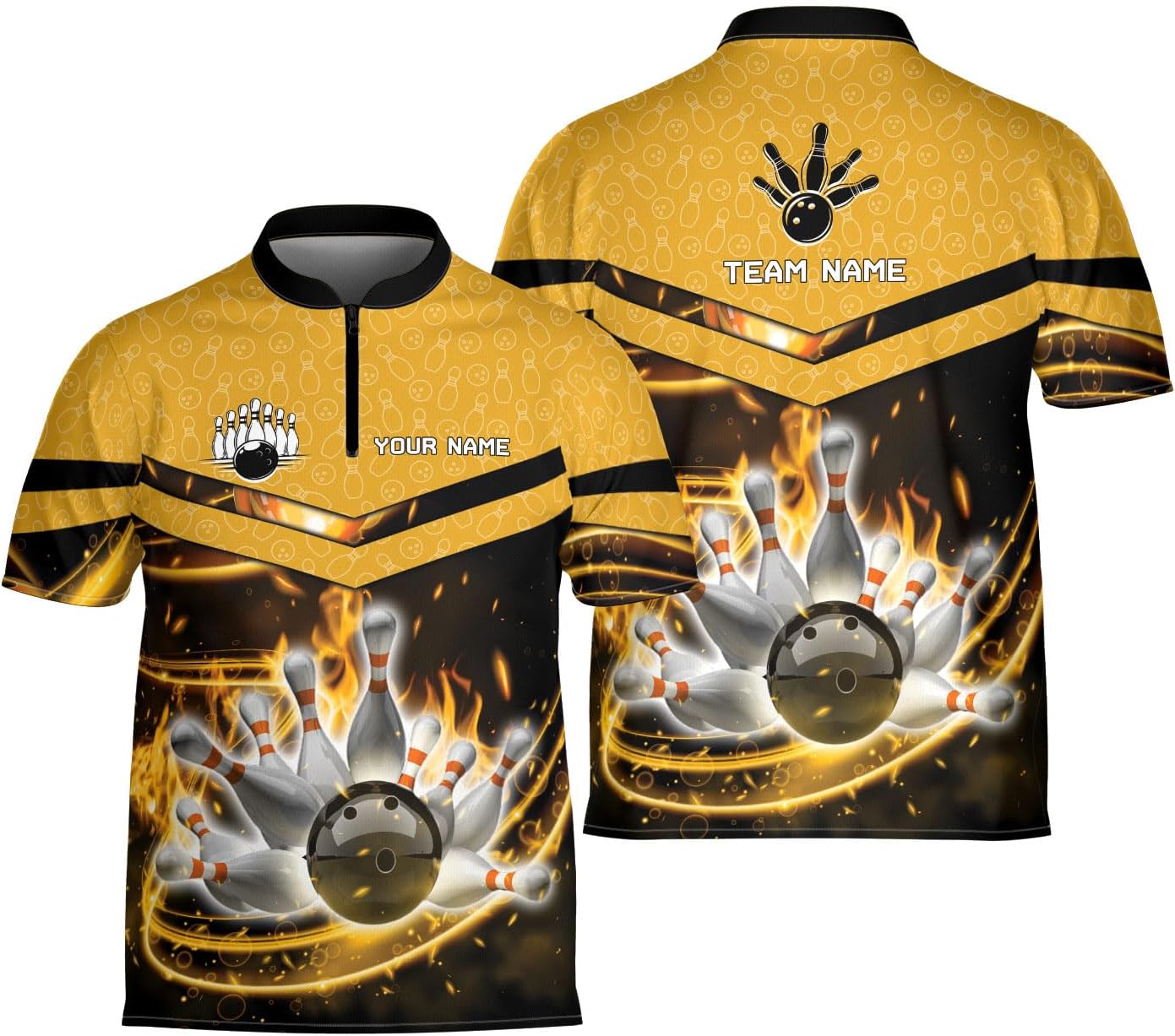 Ligthuy Personalized Bowling Jersey 3D, Bowling Shirts for Team, Bowling Shirt Unisex for Men Women, Bowling Shirts for Men