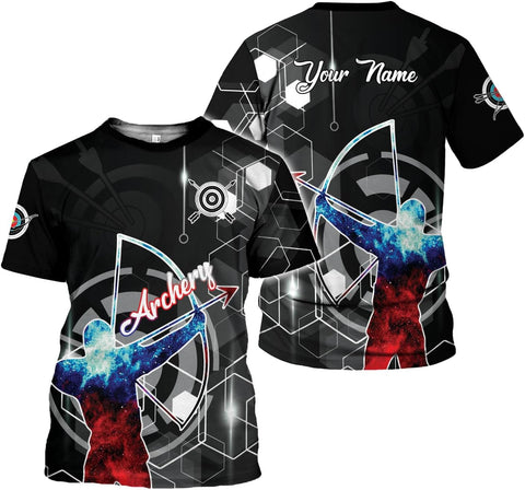 Artparel Personalized Archery Shirt 3D Archery Target Bow Archery Shirts for Men Women Archer Archery Lovers T-Shirt S-5XL
