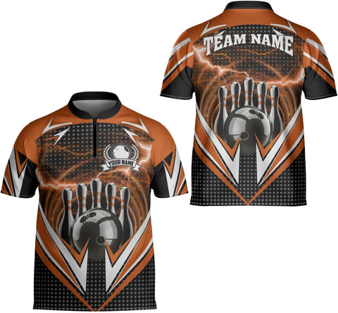 Ligthuy Personalized Bowling Jersey 3D, Bowling Shirts for Team, Bowling Shirt Unisex for Men Women, Bowling Shirts for Men