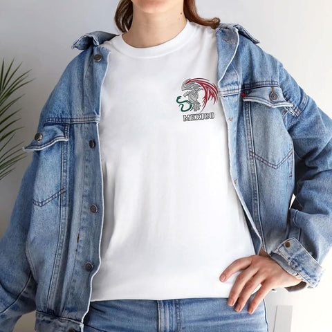 Mostefy Personalized Name Embroidered Mexico Tshirt, Customized Name Shirts Mexican US Flag, Mexico Shirt2