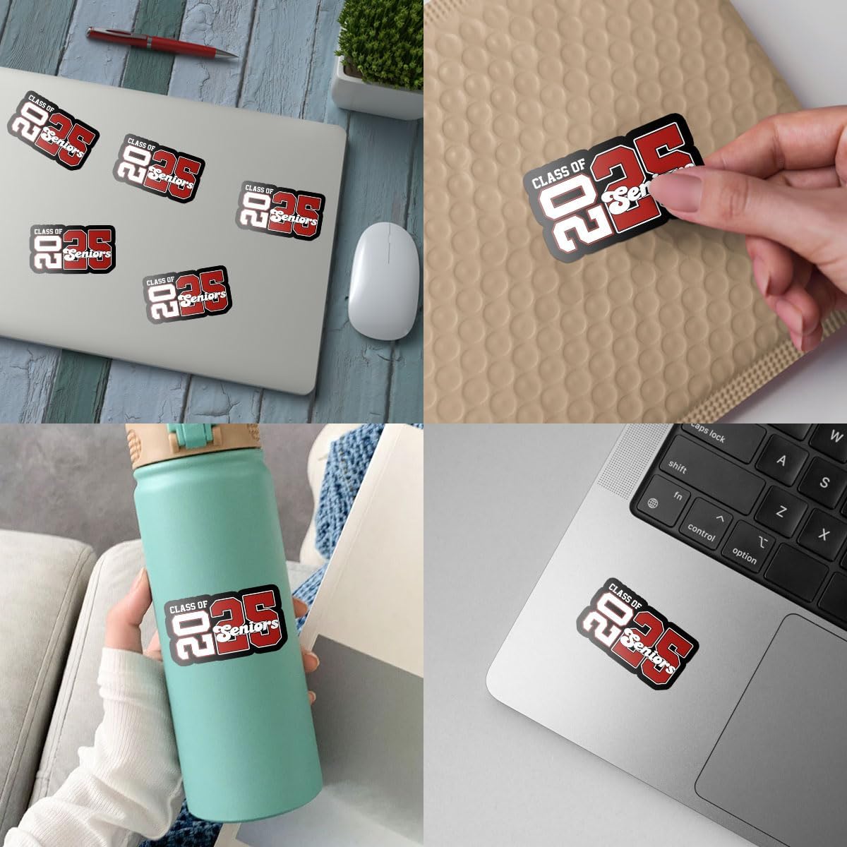 3 Pcs Class of 2025 Stickers, Class of 2025 Decorations, Graduation 2025, 2025 Senior- Stickers for Laptop Water Bottle Phone Car Window Helmet Vinyl Stickers 3 Inches (C3)