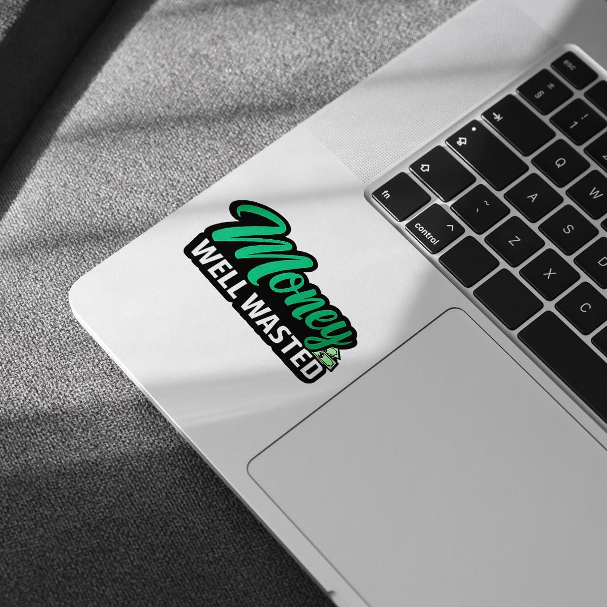 (3PCs) Money Well Wasted Funny Bumper Sticker, Its Only Money Sticker, Money Sticker, Waste of Money Decal, Money Well Wasted Vinyl Decal - Stickers for Laptop Water Bottle Phone Car Helmet 3"
