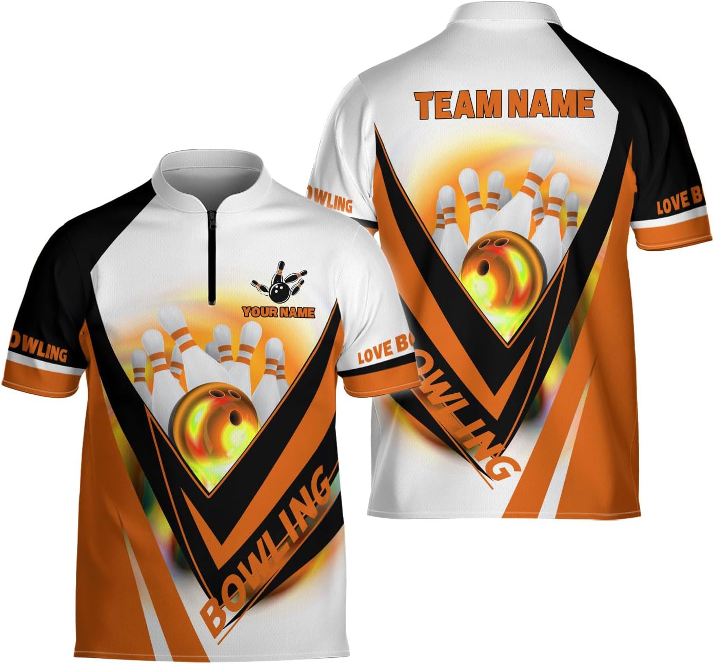 Ligthuy Personalized Bowling Jersey 3D, Bowling Shirts for Team, Bowling Shirt Unisex for Men Women, Bowling Shirts for Men