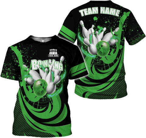 Mostprints Personalized Name Bowling Shirts for Men and Women 3D, Bowling Shirts for Team Bowling, Bowling Shirts Gift
