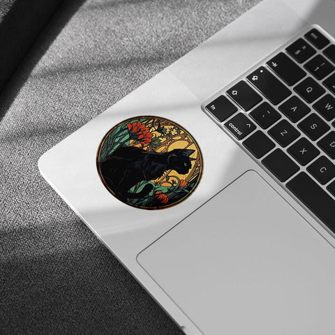 (3pcs) Black Cat Sticker, Cat Decal Sticker, Cat Lady, Kindle Sticker - Vinyl Stickers 3'' for Laptop Water Bottle Phone Car Window Helmet