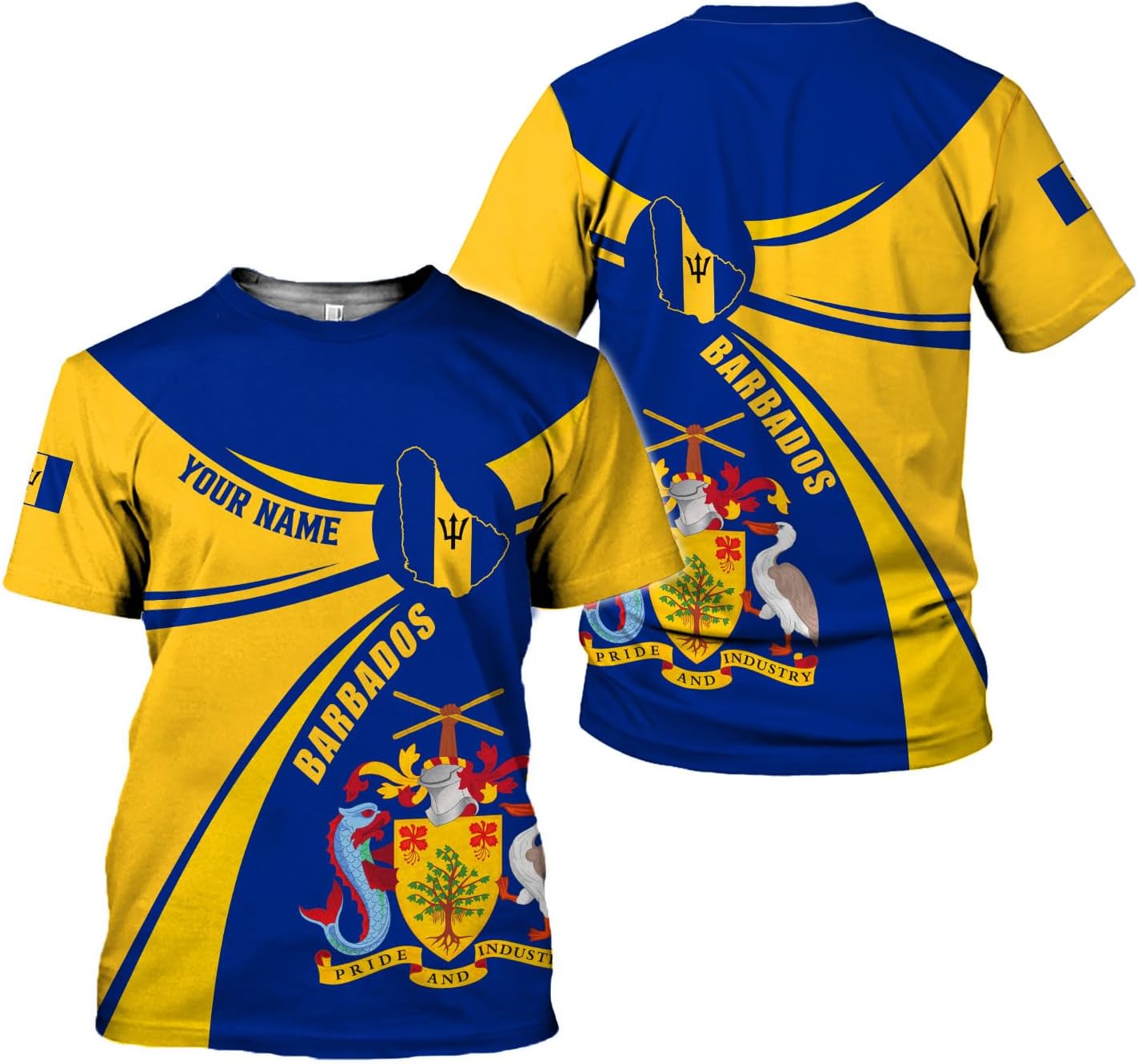 Parvii Personalized Barbados Shirts for Men & Women, Barbados Flag Shirt Barbados Tshirt, Barbados Shirt Barbados Souvenirs