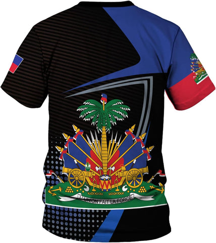 Mostprints Personalized Haiti Shirt 3D, Haitians Flag Pride Shirt, Haiti Shirts for Men & Women, Haitian Pride Tshirt S-5XL