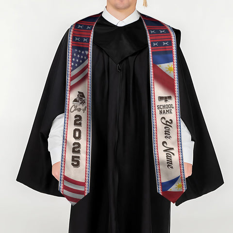 Customize Filipino Graduation Sash, Philippines Graduation Stole, Philippine Graduation Sash 2025