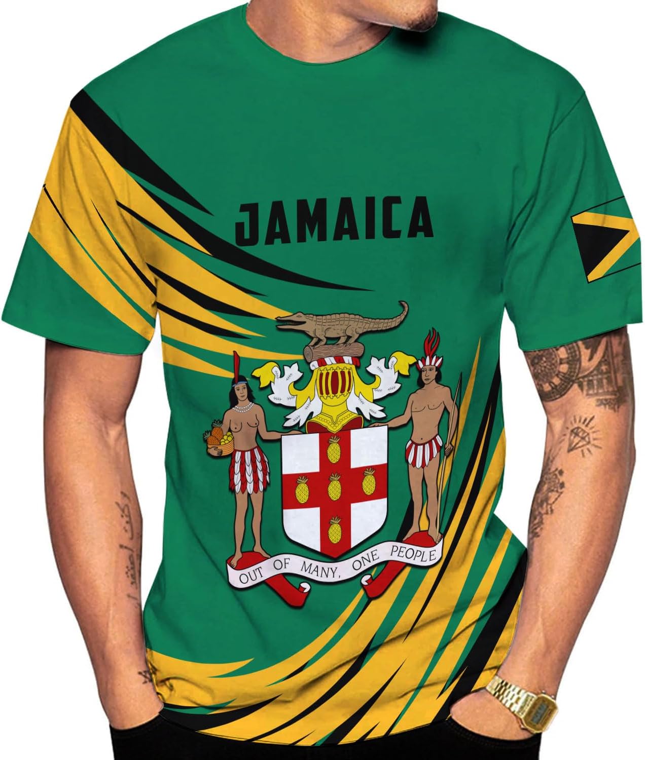 mostprints Personalized Jamaica Hoodie Camisa Jamaica Hoodies Jamaica Sweaters Shirts Men & Women Jamaican Pride Shirt Gifts