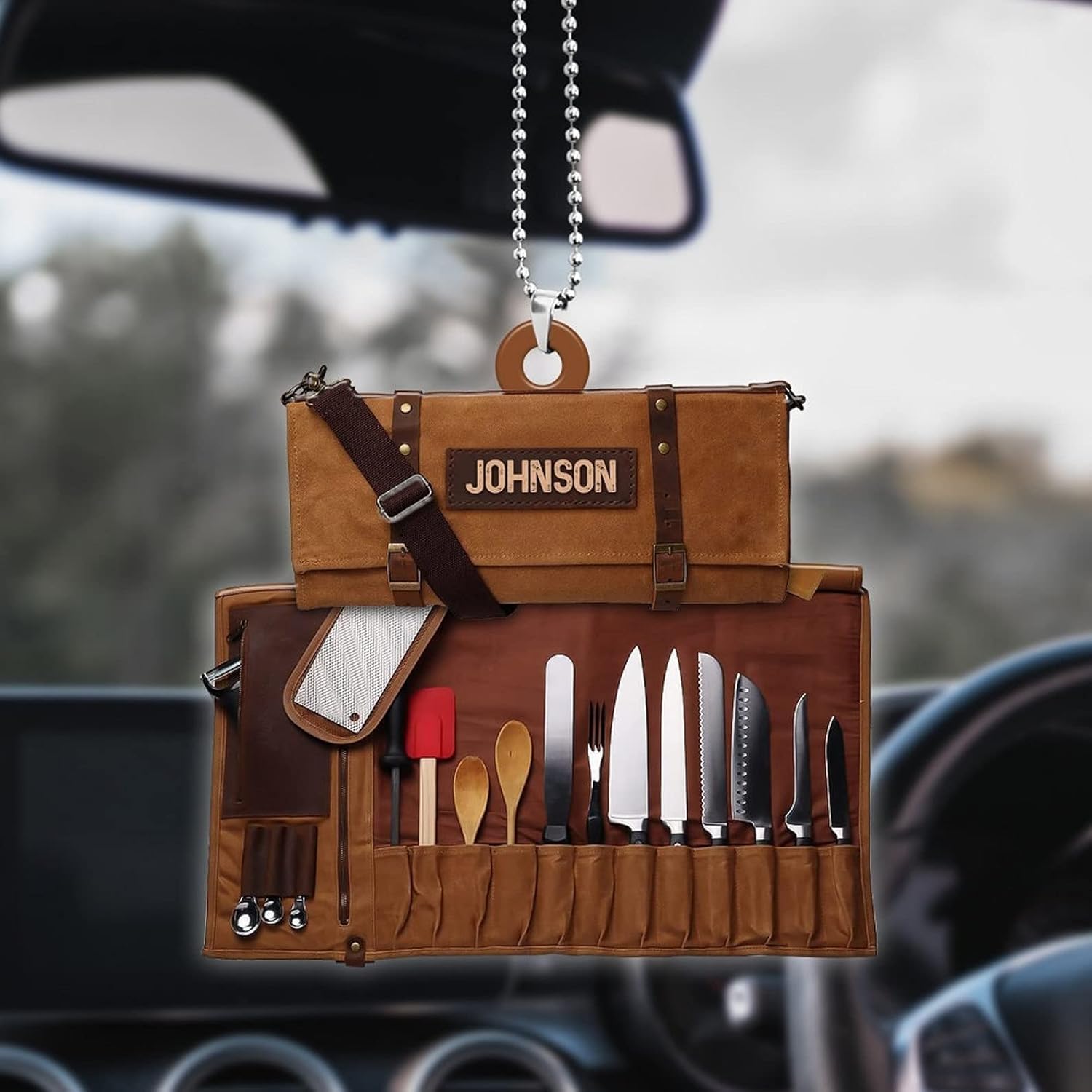 Artparel Personalized Chef Knife Ornaments, Proud Chef Tool Bag Christmas Ornament, Head Chef Gift, Ornament Custom Decor, Gift for Cooking Lover\u2026