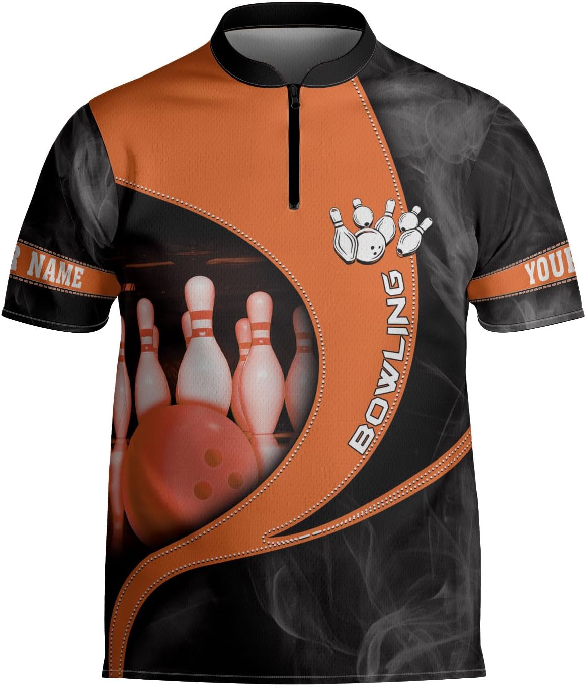 mostprints Personalized Bowling Jersey Gift 3D Custom Bowling Shirts for Team Name Bowl Bowler Shirt Unisex Cool Men Women