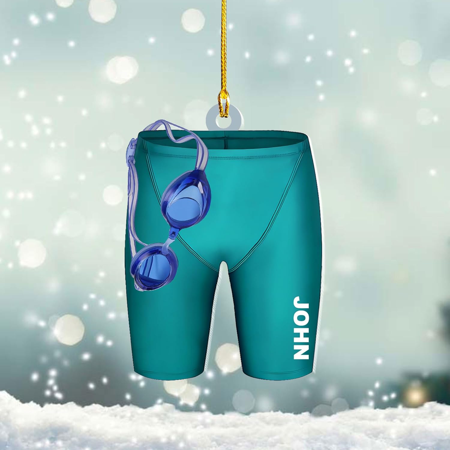 Artparel Personalized Swimming Ornament Gift for Swimming Lovers Ornaments Boy\/Girl Swimmer Christmas Ornament Christmas Tree Decor Swimming Christmas Ornament Lovers Xmas (SMM 10)
