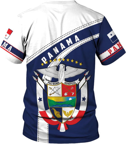 Mostprints Personalized Panama Shirt 3D, Panama Camisa Shirt, Panamanian Flag Pride Shirts Panama Hombres Camisa Men Women