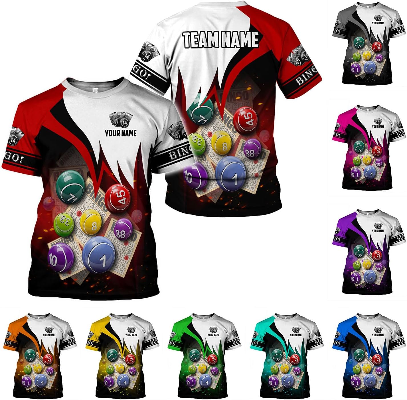 Custom Bingo Shirts for Women Bingo Lover Casino Players T-Shirt Funny Bingo Shirts Gifts Funny Bingo Player Game Lover Gift