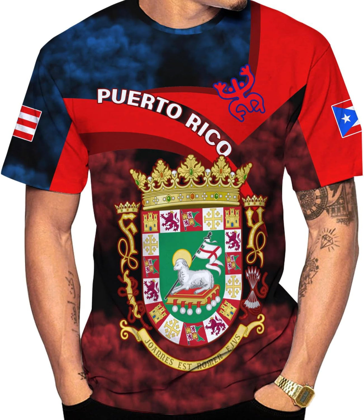 Mostprints Personalized Name Puerto Rico Shirt, Customized Puerto Rico Shirts for Men and Women, Puerto Rico Flag T-Shirt3