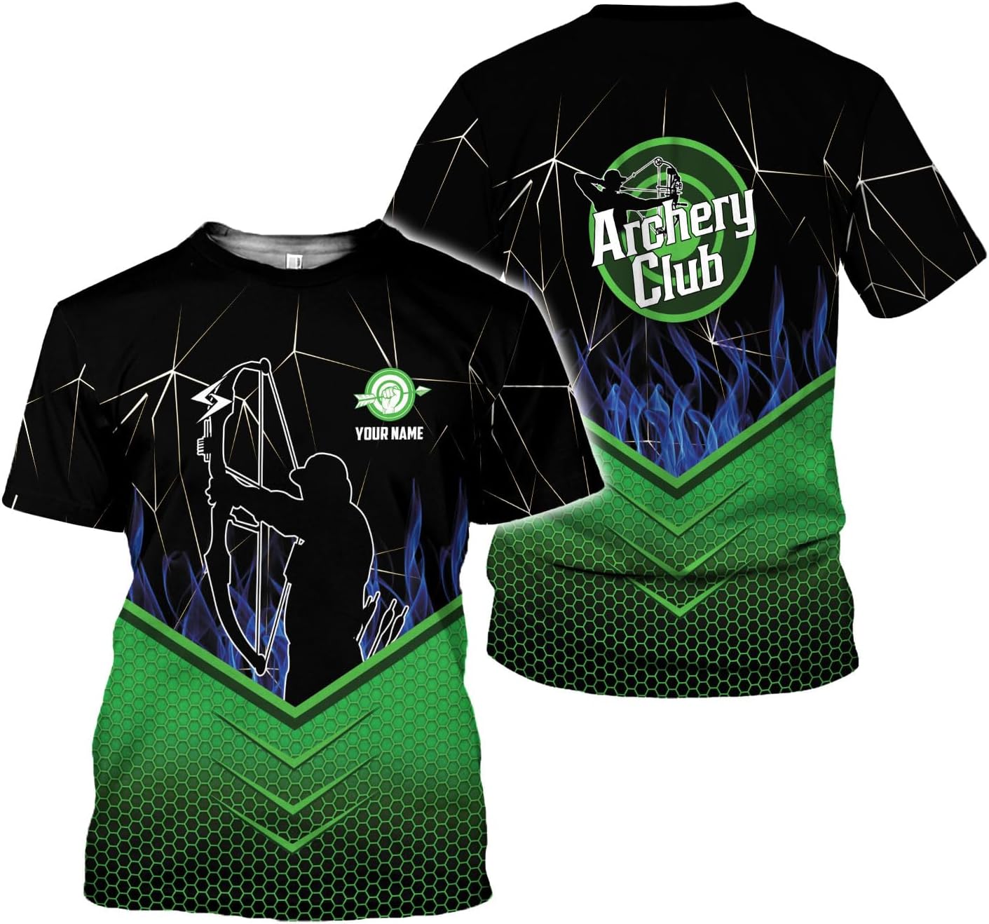 Artparel Personalized Archery Shirt 3D Archery Target Bow Archery Shirts for Men Women Archer Archery Lovers T-Shirt S-5XL