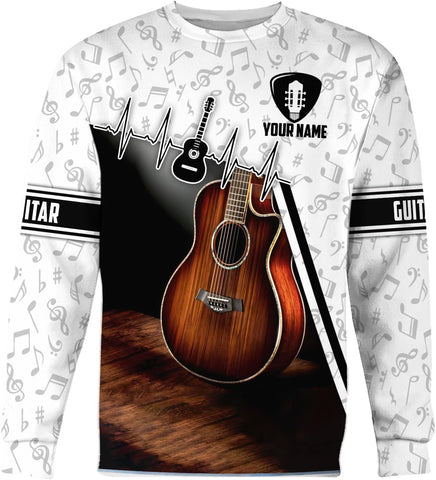 Custom Name Guitar Shirt 3D All Over Print, Guitar Shirts for Men, Unisex Guitar Shirts Music, Music Lover, Guitar Lover