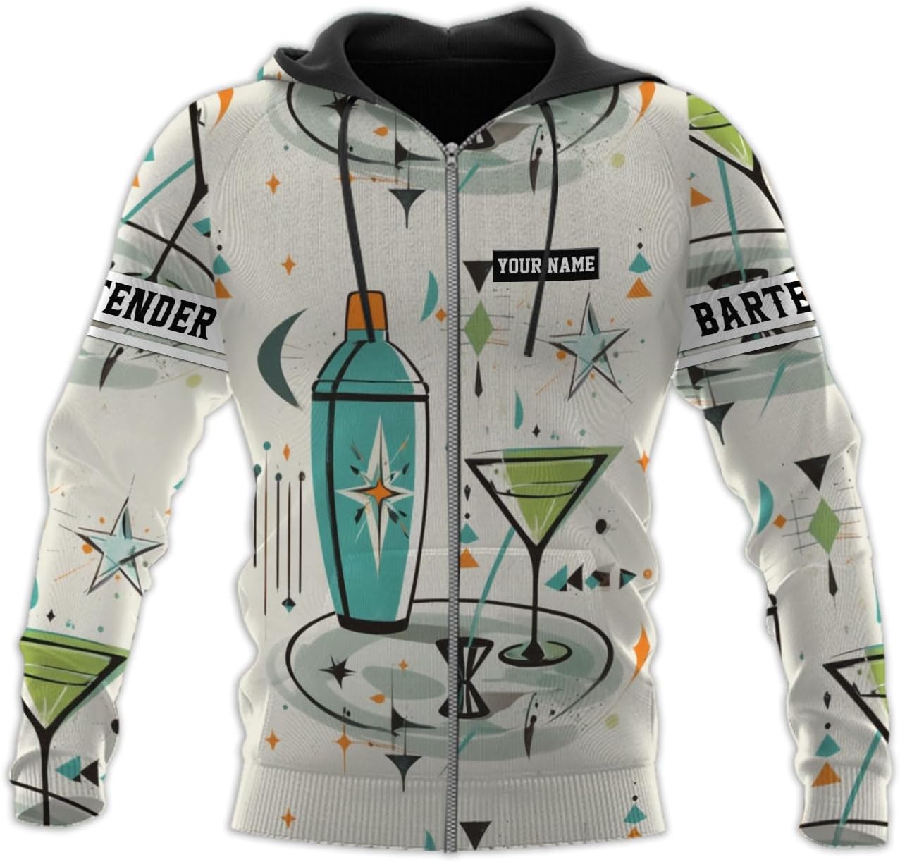 MAPrints Personalized Bartender Shirt Custom Bartender Tshirts Bartending 3D Tshirts Bartender Barista Camisas Tshirt for Men