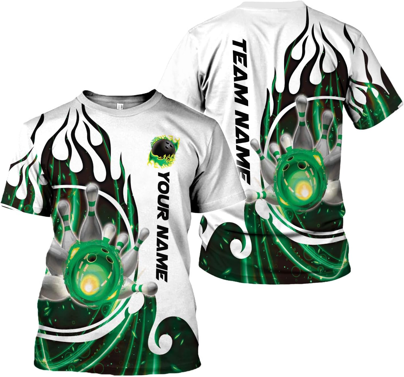 Mostprints Personalized Name Bowling Shirts for Men and Women 3D, Bowling Shirts for Team Bowling, Bowling Shirts Gift