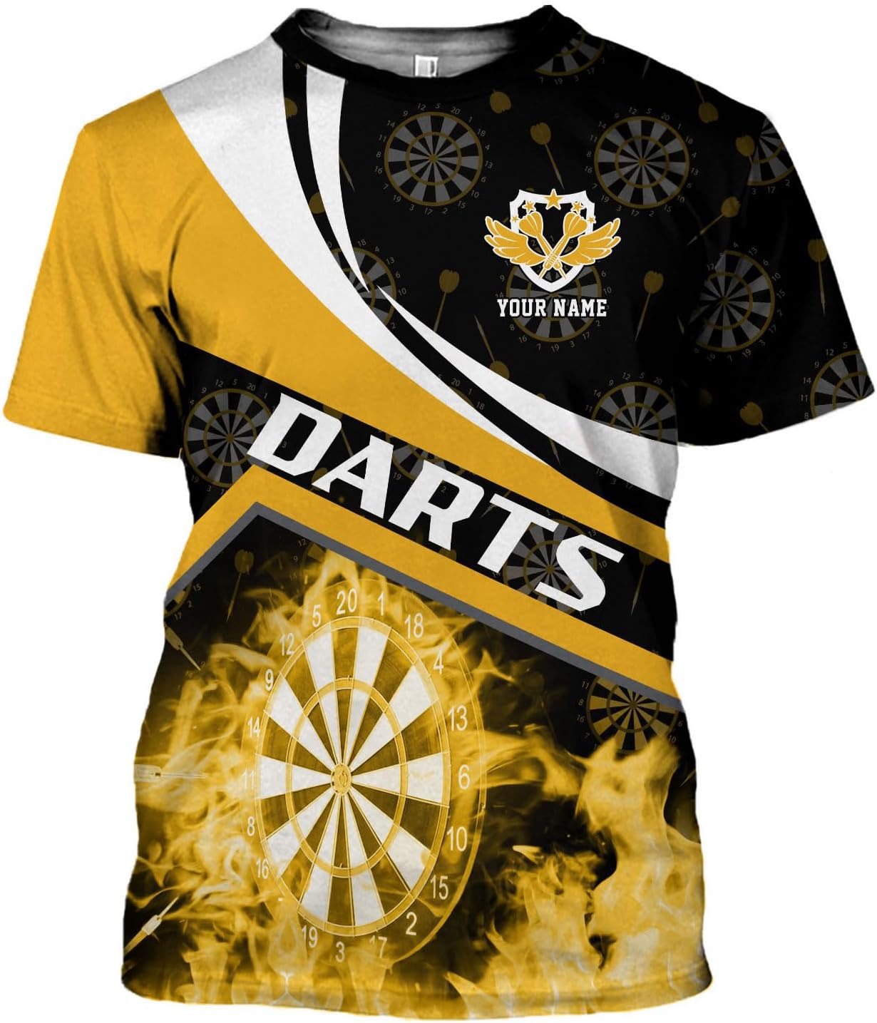 mostprints Personalized Dart Shirts, Darts Shirts for Men, Dart Jerseys for Teams, Dartboard Players Shirt Darts Board Gift