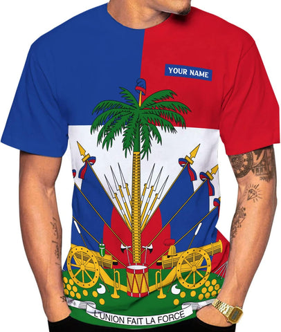 Personalized Haiti Shirt, Haitians Flag Pride Shirt, Haiti Shirts for Men & Women, Haitian Pride Tshirt, Haitian Flag Shirt
