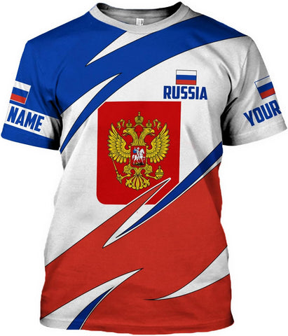 MoonArt Personalized Russia Shirts Russian Shirt Russian Coat of Arms Russia Flag Pride Shirts Russia Flag Coat of Arms