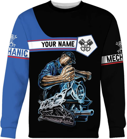 3D All Over Printed Personalized Name Shirts, Men Women Tool Box Design