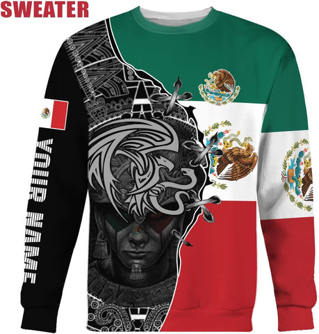 Personalized Name Mexican Hoodie 3D, Customized Mexican Hoodies for Men, Unisex Mexico Hoodie, Mexico Hoodies for Men 1