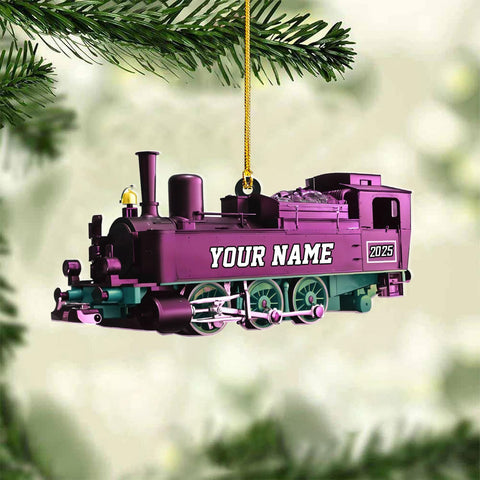 AOVL Custom Railroader Ornament 2024 Railroader Christmas Ornament Christmas Keepsake for Railroader Trainman Ornament Gifts for Railroader Railroader Keepsake Gifts for Trainman (RR12)
