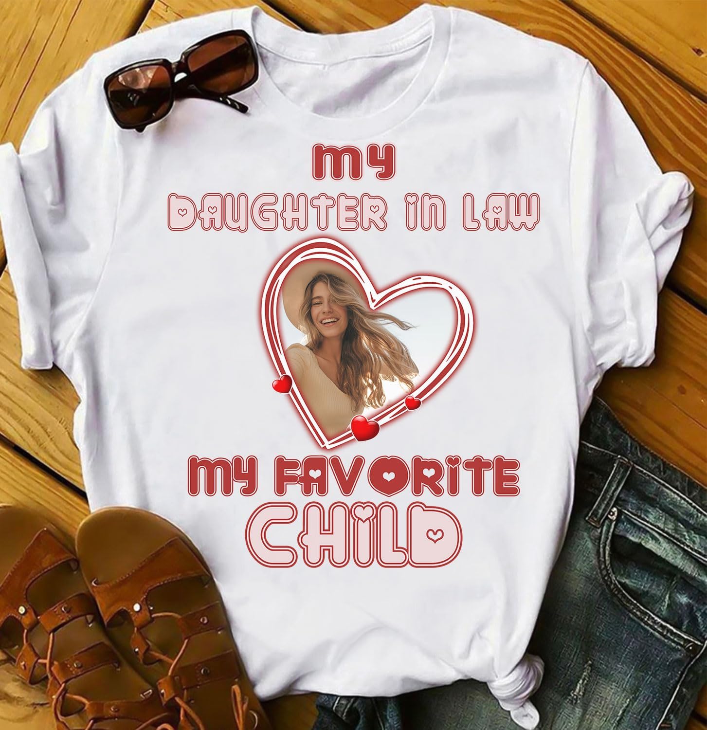 Mostprints Personalized My Daughter in Law is My Favorite Child Shirt, Daughter in Law Tshirt favorite child is my Daughter