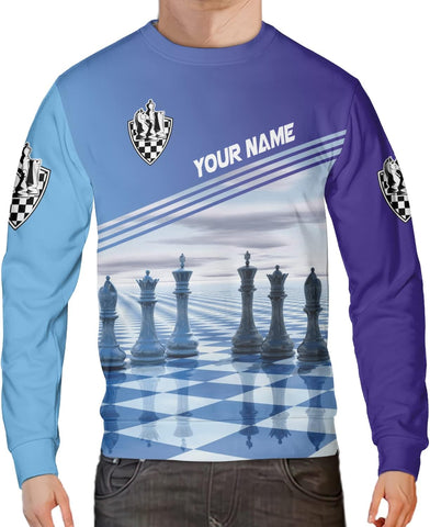 Personalized Name Chess 3D Full Color Shirt, Custom Name Chess 3D Shirt for Men, Women, Chess Lover, USA Chess Shirt