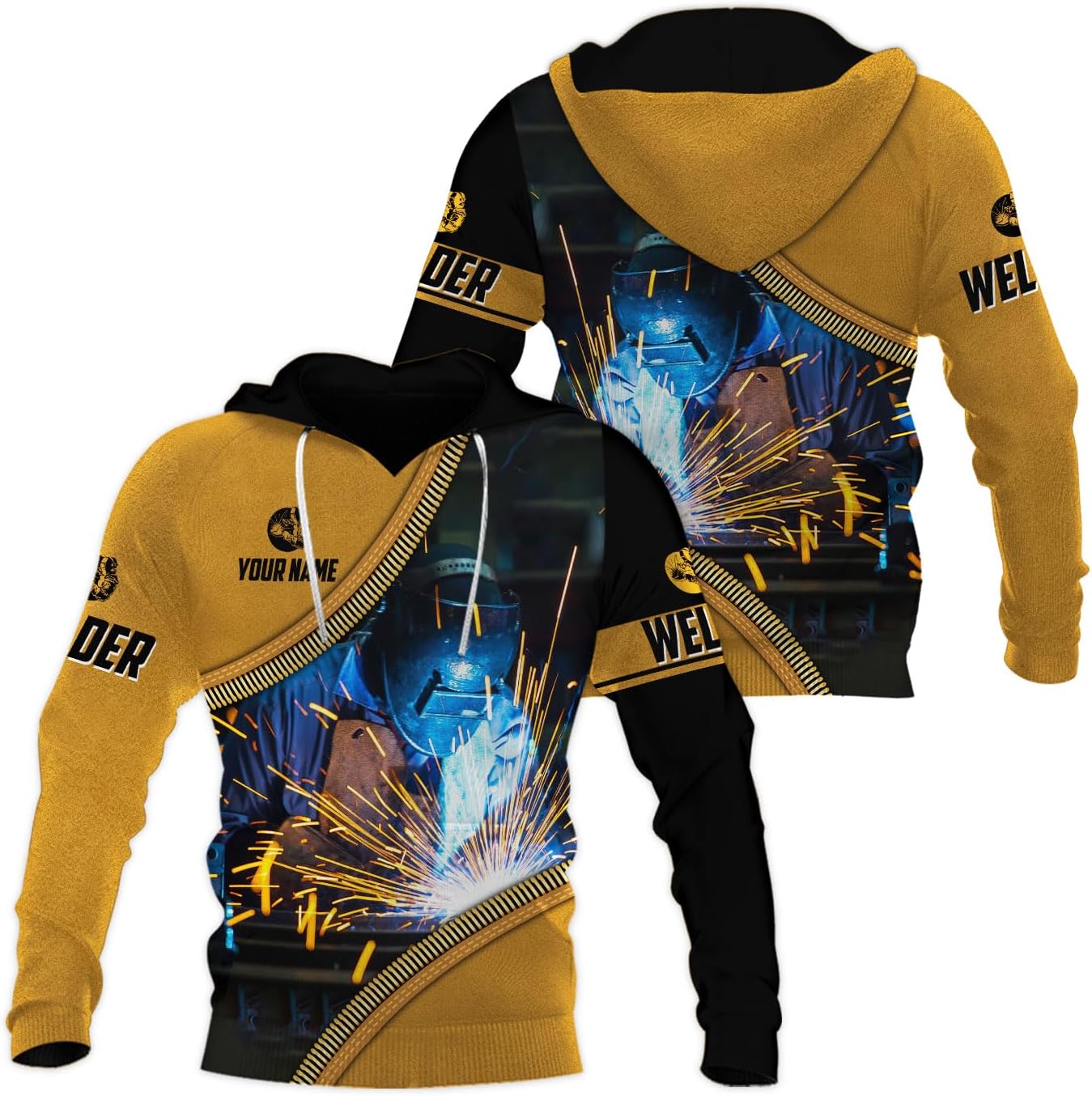 Mostprints Personalized Name Welding Shirt 3D, Custom Welding Shirts Gift, Welding Shirts, Welder Shirt for Men and Women