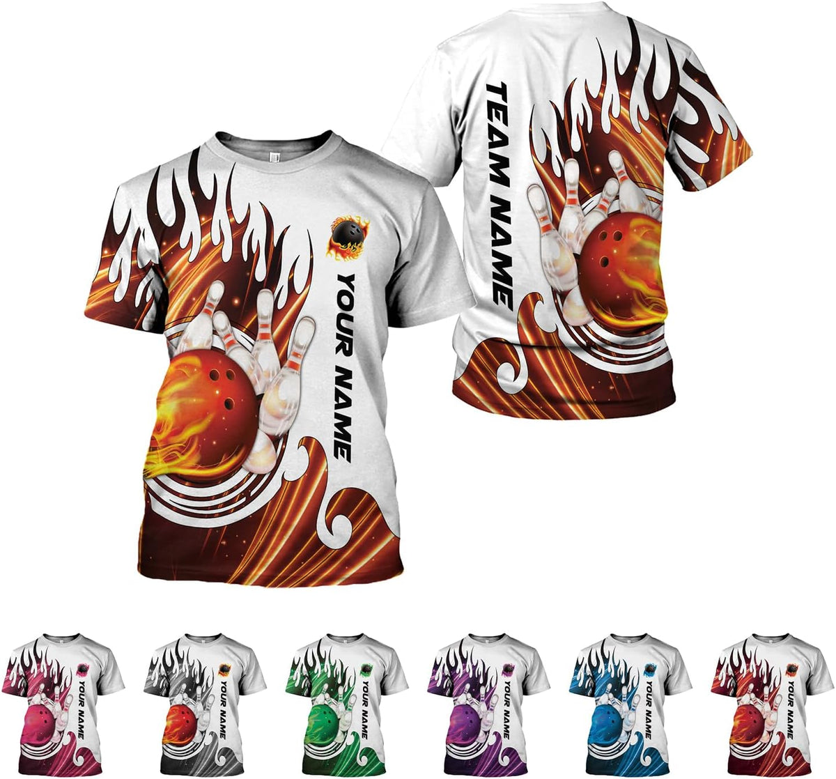 AOVL Custom Bowling Shirts for Men Bowling Shirts Bowling Shirts Unisex Bowling Jerseys for Men Custom Bowling Shirts for Men