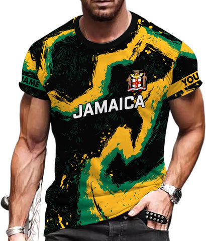 Personalized Jamaica Shirt Custom Jamaica Flag Lion Shirt for Men and Women, Jamaican Pride T-Shirt, Jamaica Tshirt Jamaicana