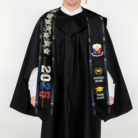 Customize Filipino Graduation Sash, Philippines Graduation Stole, Philippine Graduation Sash 2025
